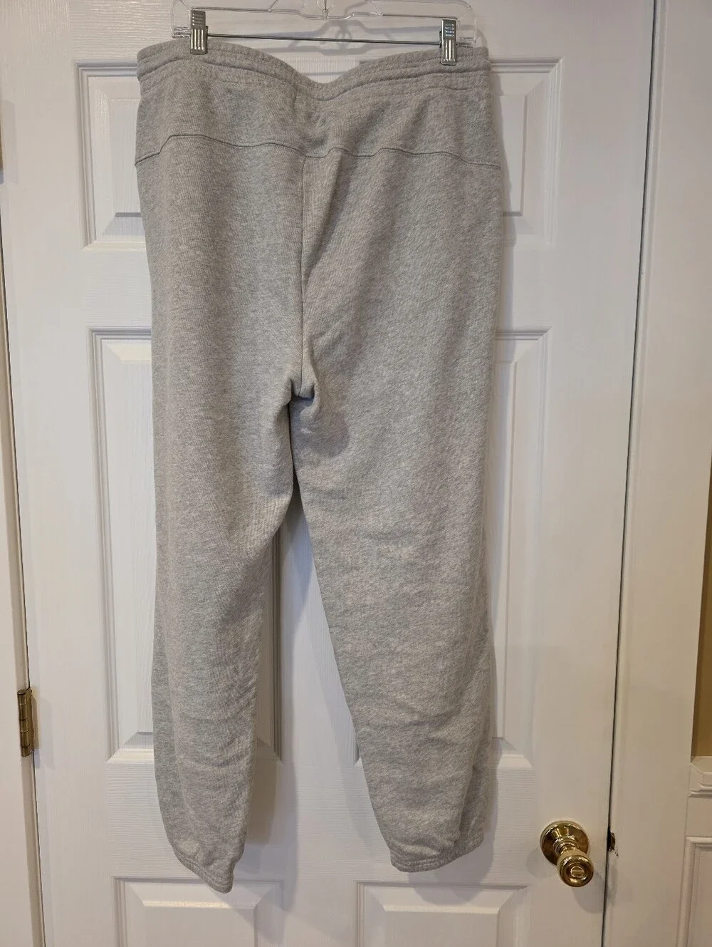 Womens Aerie Heather Gray Drawstring Sweatpants Elastic Bottoms Slash Pkts Large